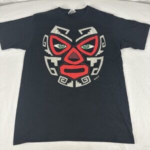 Karani Art T Shirt Azteca Wrestler Size Medium Black